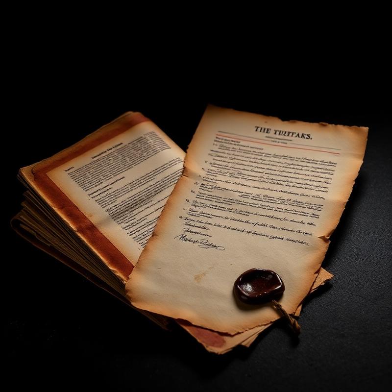 Heritage manuscript with wax seal